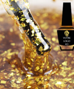 D04 Golden Top Coat Petal 15ml Pack de 25 pces
