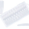 Box 240 Tip-Press On Nails Ballerine #L Clear -Pack de 10 pces-