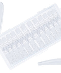 Box 240 Tip-Press On Nails Ballerine #L Clear -Pack de 20 pces-