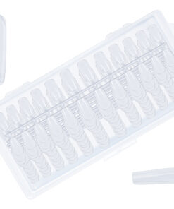 Box 240 Tip-Press On Nails Carré #S Clear -Pack de 10 pces-