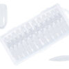 Box 240 Tip-Press On Nails Rond #L Clear -Pack de 20 pces-