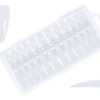 Box 240 Tip-Press On Nails Amande #L Clear -Pack de 20 pces-
