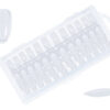 Box 240 Tip-Press On Nails Oval #S Clear -Pack de 10 pces-