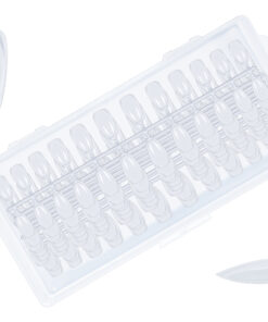 Box 240 Tip-Press On Nails Oval #S Clear -Pack de 10 pces-