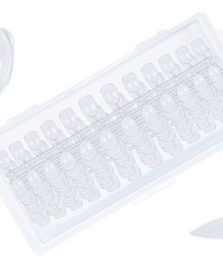 Box 240 Tip-Press On Nails Rond #S Clear -Pack de 10 pces-