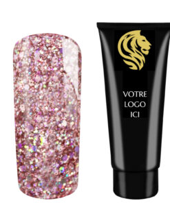 AcrylGel Glitter Lilac HEMA/Di-HEMA FREE 30ml Pack de 20pz