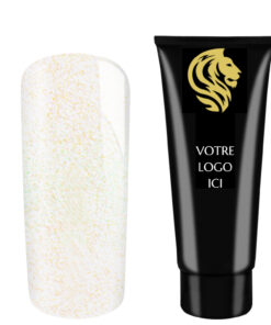 AcrylGel Glimmer White Holo HEMA/Di-HEMA FREE 30ml Pack de 10pz