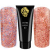 AcrylGel Night Light Glitter Red HEMA/Di-HEMA FREE 30ml Pack de 10pz