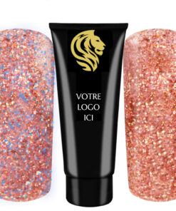 AcrylGel Night Light Glitter Red HEMA/Di-HEMA FREE 30ml Pack de 10pz