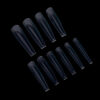 Box 100 Tip-Press On Nails Ballerine #L Clear -Pack de 12 pces-