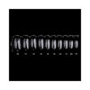 Box 100 Tip-Press On Nails Oval #S Clear -Pack de 6 pces-