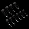 Box 100 Tip-Press On Nails Amandes #L Clear -Pack de 24 pces-