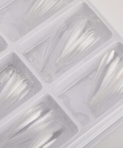 Alternative view of Box 100 Tip-Press On Nails Amandes #L Clear -Pack de 12 pces-