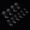 Box 100 Tip-Press On Nails Amandes #S Clear -Pack de 6 pces-