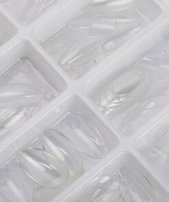 Alternative view of Box 100 Tip-Press On Nails Amandes #S Clear -Pack de 12 pces-