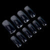 Box 100 Tip-Press On Nails Carré #S Clear -Pack de 12 pces-