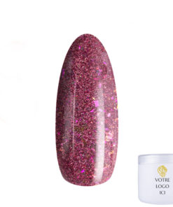 Sparkly BuilderGel HEMA Di-Hema & TPO FREE Fuxia