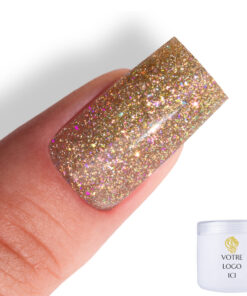 Alternative view of Sparkly BuilderGel HEMA Di-Hema & TPO FREE Gold